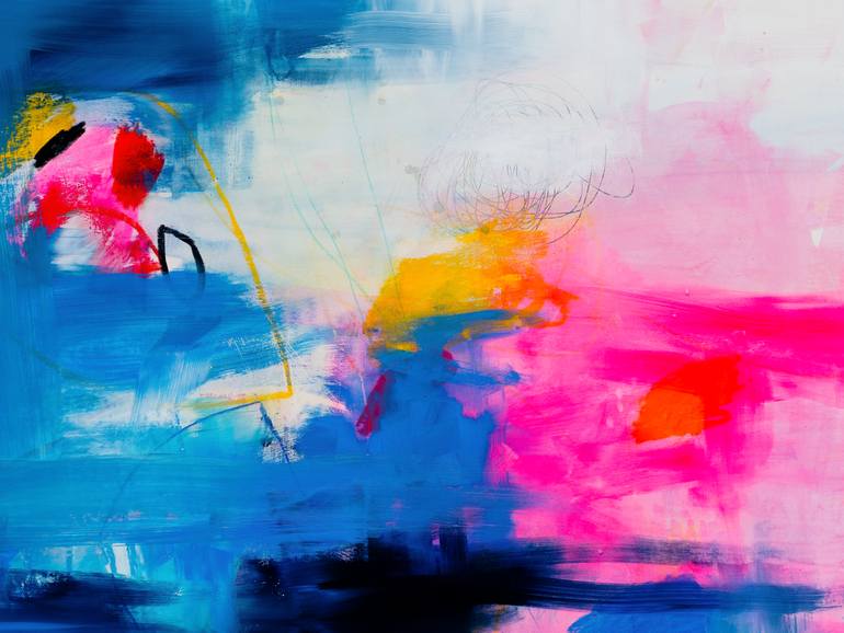 Original Abstract Expressionism Abstract Painting by Franko Tencic