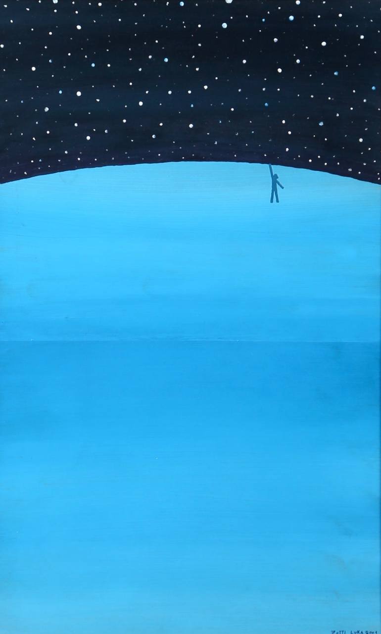 Between sky and space Painting by Luca Zotti | Saatchi Art