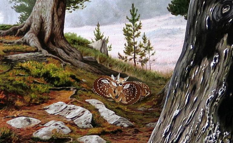 Original Figurative Landscape Painting by Dolynska Yulia