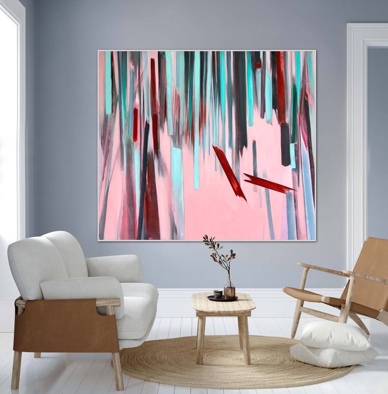 Original Abstract Expressionism Abstract Painting by Katrin Roth