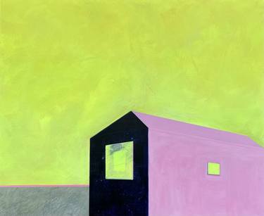 Original Abstract Architecture Paintings by Katrin Roth