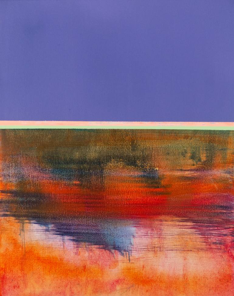 Original Color Field Painting Abstract Painting by Katrin Roth