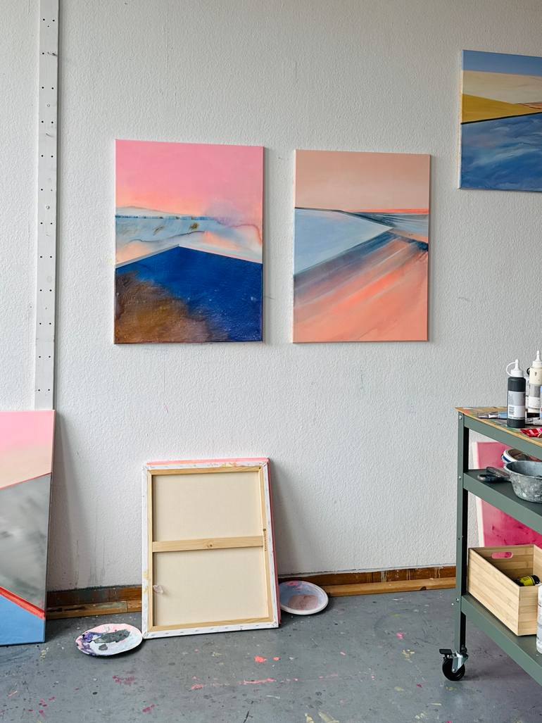 Original Color Field Painting Landscape Painting by Katrin Roth