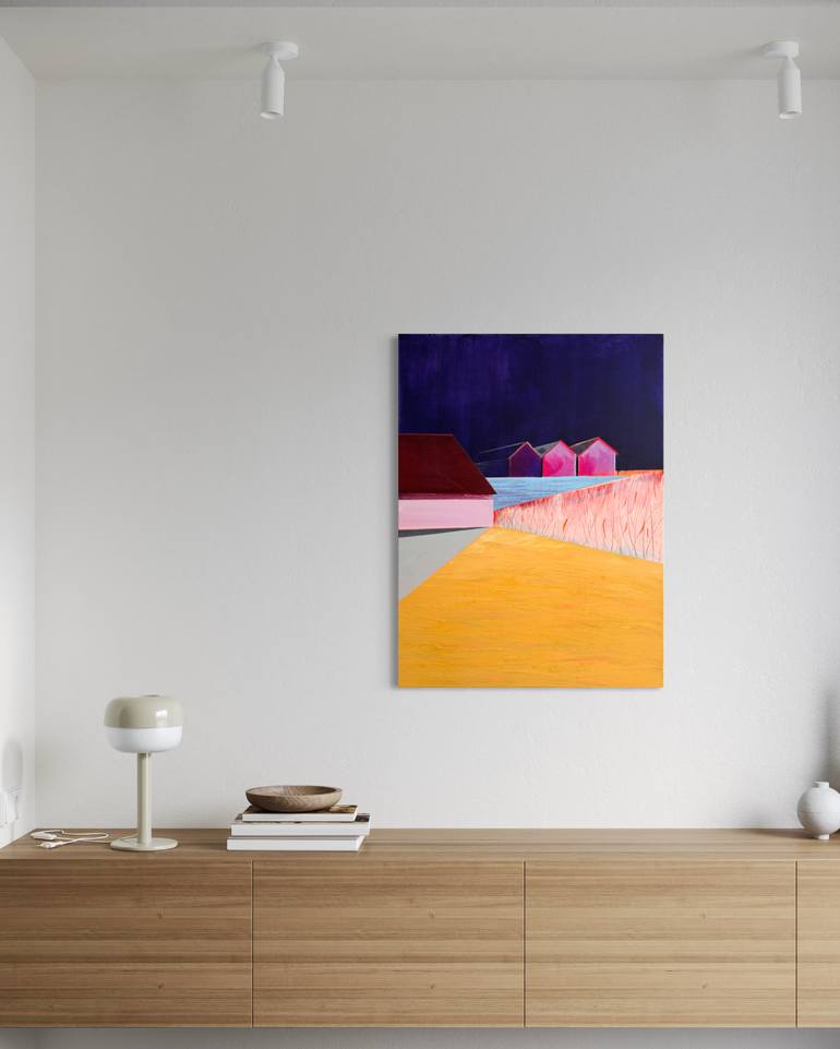 Original Color Field Painting Landscape Painting by Katrin Roth