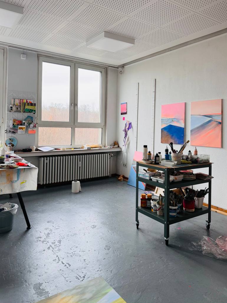Original Color Field Painting Landscape Painting by Katrin Roth