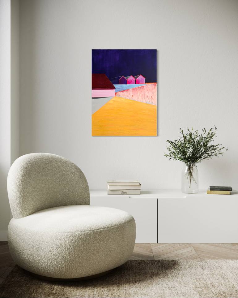 Original Color Field Painting Landscape Painting by Katrin Roth