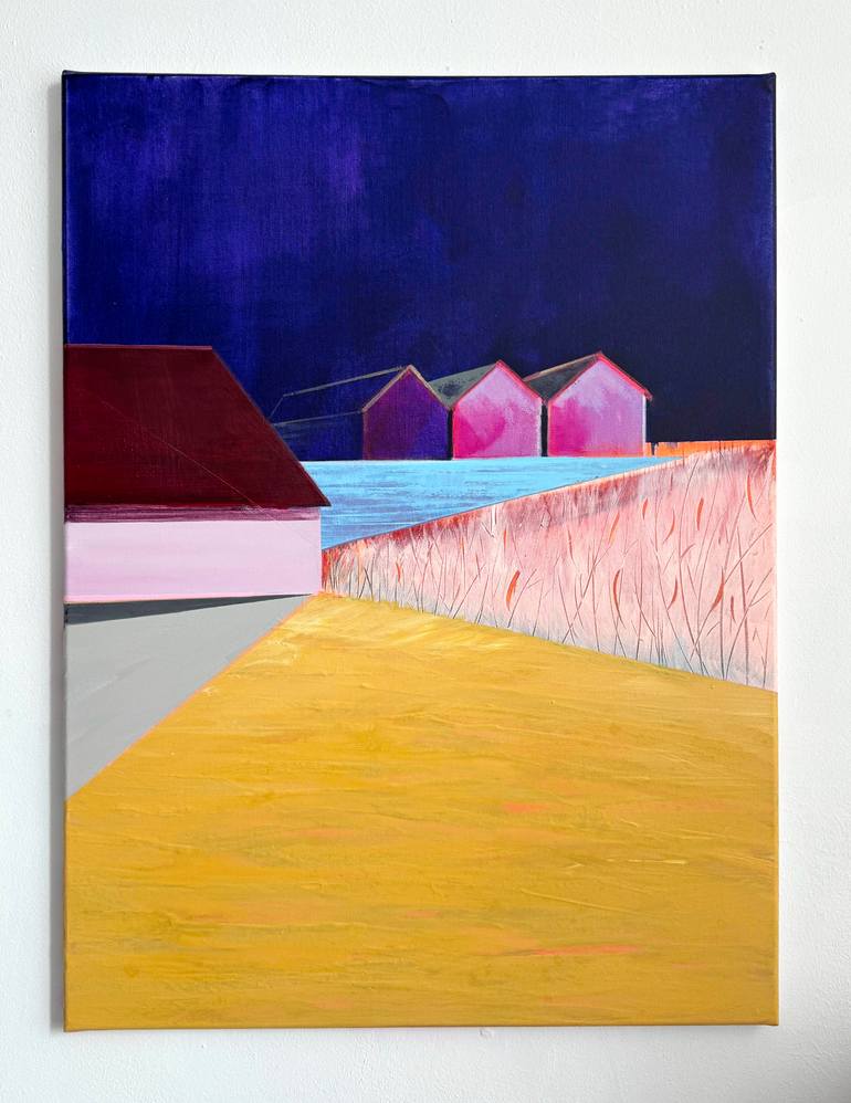 Original Color Field Painting Landscape Painting by Katrin Roth