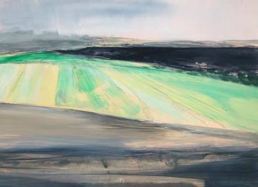 Original Abstract Expressionism Landscape Paintings by Katrin Roth