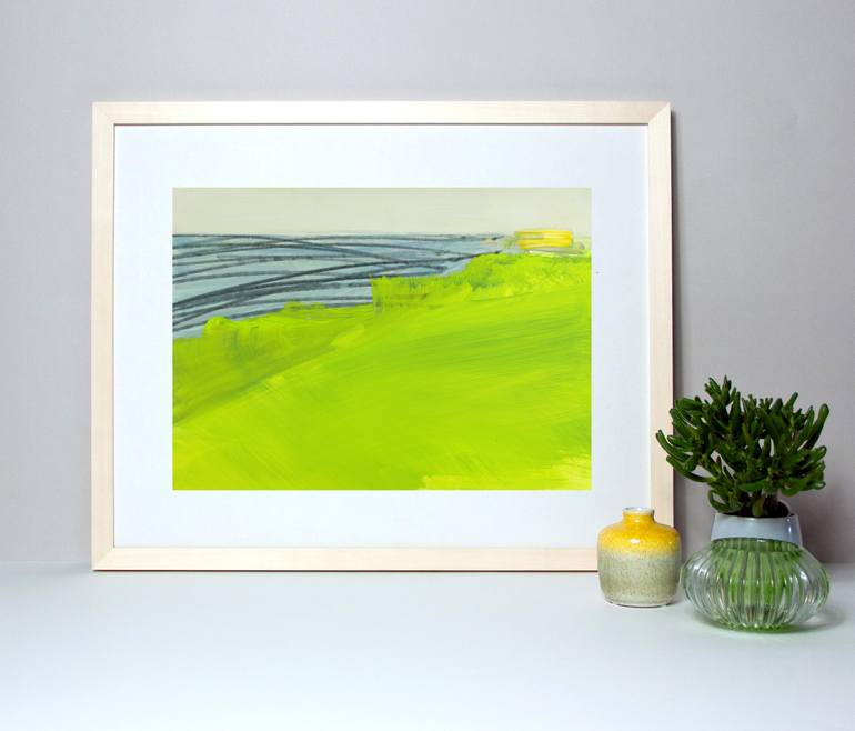Original Abstract Landscape Painting by Katrin Roth