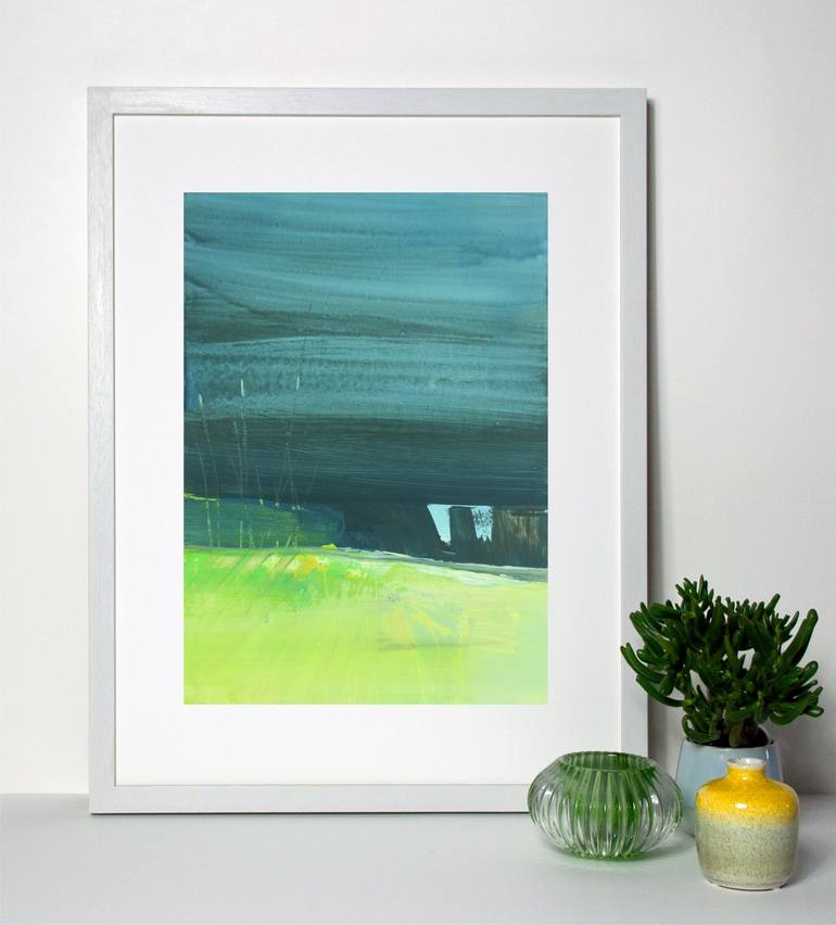 Original Abstract Landscape Painting by Katrin Roth