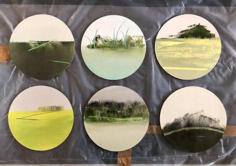 Original Minimalism Abstract Painting by Katrin Roth