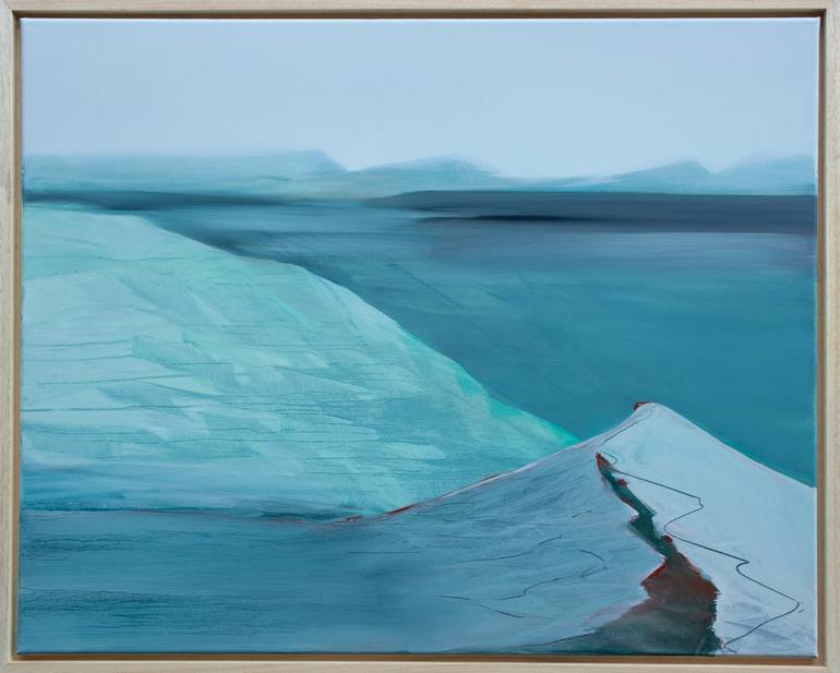 Original Abstract Landscape Painting by Katrin Roth