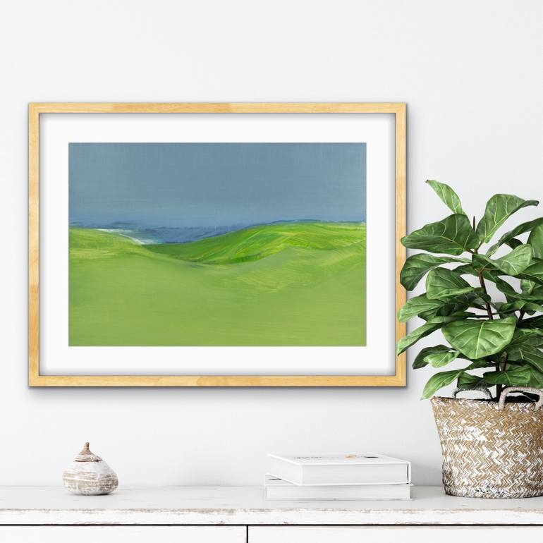 Original Abstract Landscape Painting by Katrin Roth