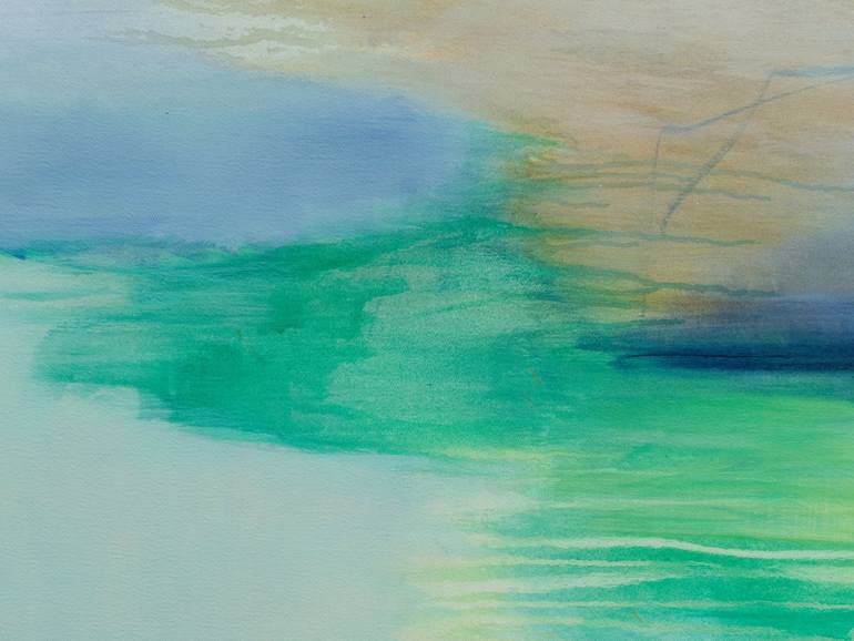 Original Abstract Expressionism Landscape Painting by Katrin Roth