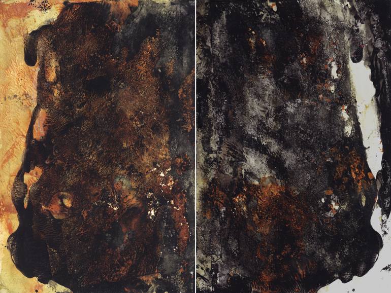 Original Abstract People Painting by Fabien Beuchet