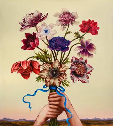 Print of Floral Paintings by Oksana Reznik