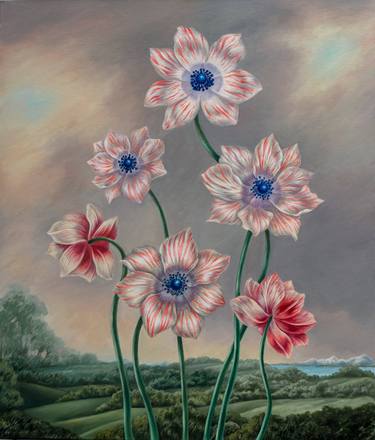 Original Classicism Landscape Paintings by Oksana Reznik