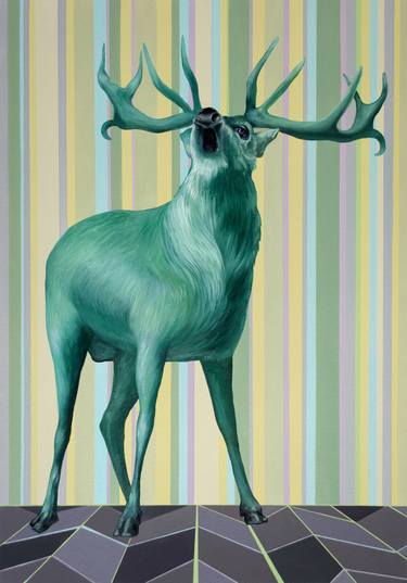 Original Fine Art Animal Paintings by Oksana Reznik