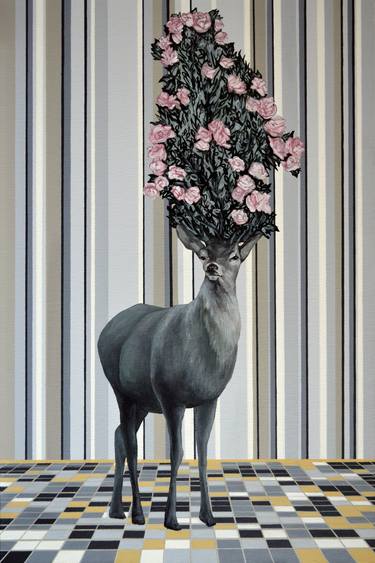 Print of Surrealism Animal Paintings by Oksana Reznik