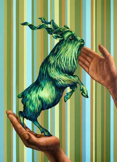 Print of Figurative Animal Paintings by Oksana Reznik