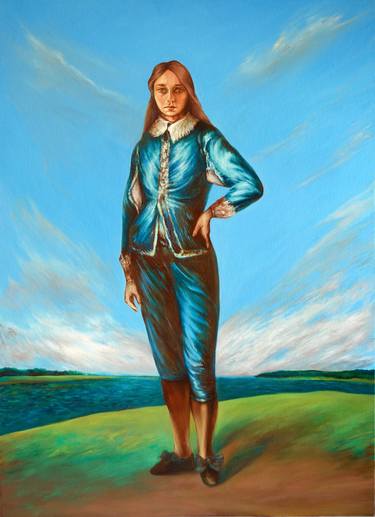 Original Women Painting by Oksana Reznik