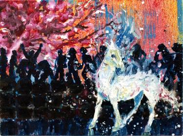 Print of Expressionism Horse Paintings by Rombout Oomen