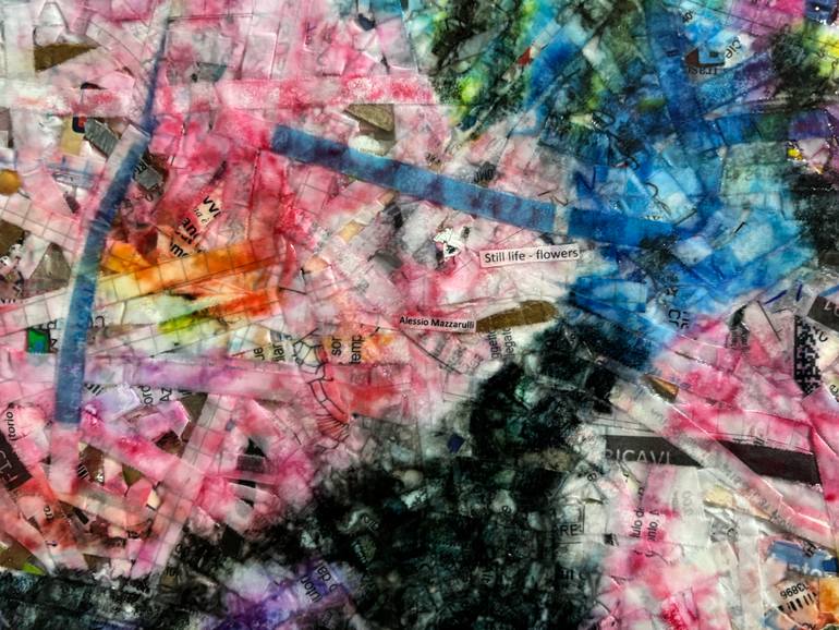 Original Impressionism Nature Collage by Alessio Mazzarulli