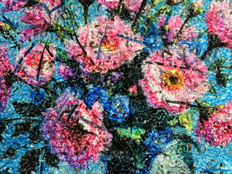 Original Impressionism Nature Collage by Alessio Mazzarulli