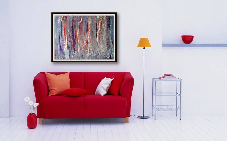 Original Abstract Landscape Painting by Alessio Mazzarulli