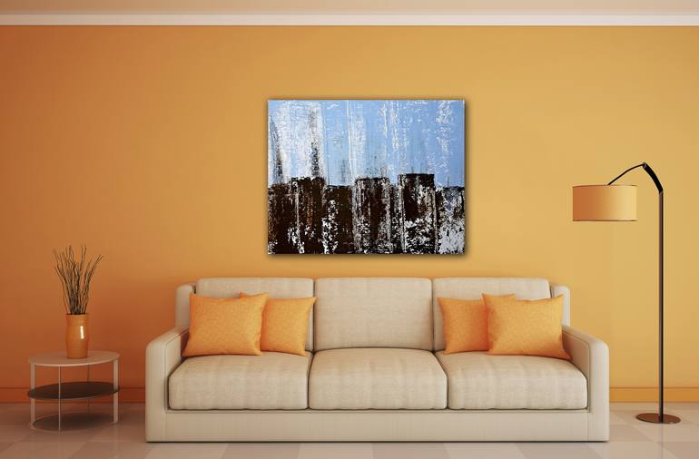 Original Abstract Landscape Painting by Alessio Mazzarulli