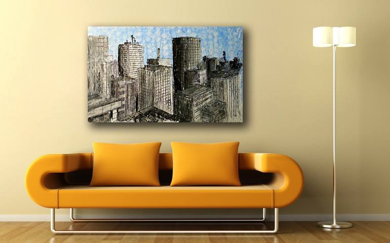 Original Abstract Landscape Painting by Alessio Mazzarulli