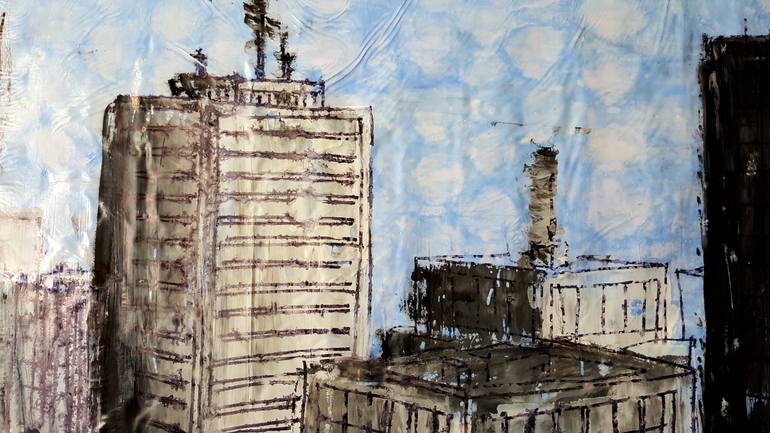 Original Abstract Landscape Painting by Alessio Mazzarulli