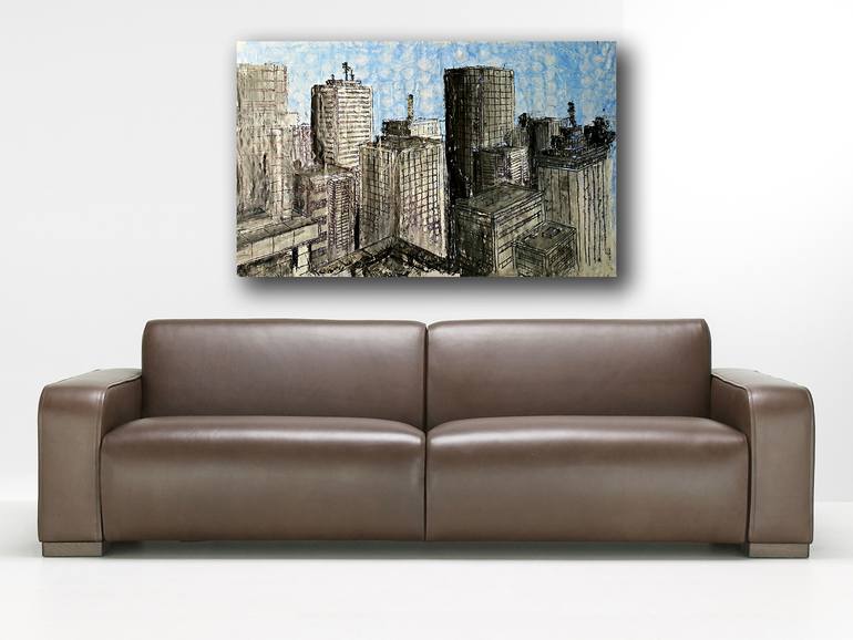 Original Abstract Landscape Painting by Alessio Mazzarulli