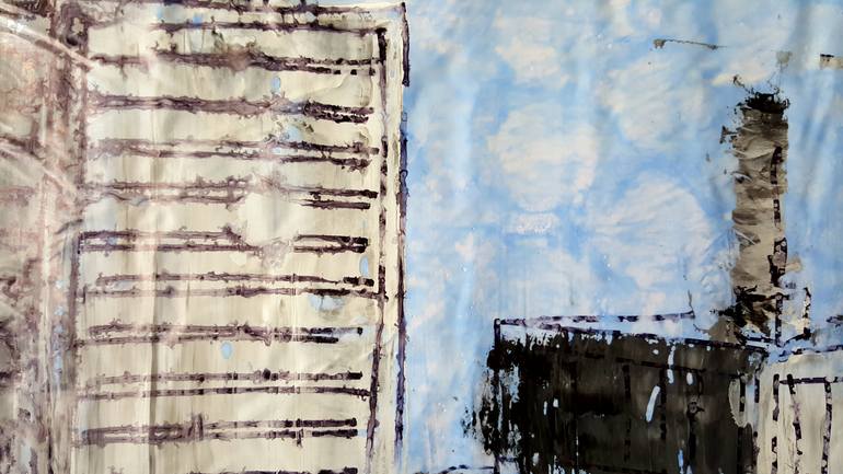 Original Abstract Landscape Painting by Alessio Mazzarulli