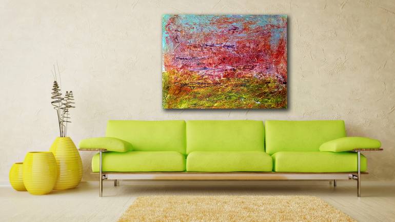 Original Abstract Landscape Painting by Alessio Mazzarulli