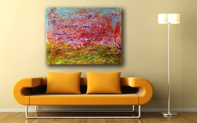 Original Abstract Landscape Painting by Alessio Mazzarulli