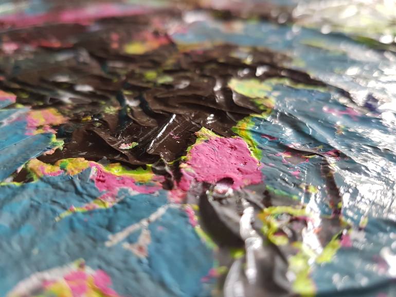 Original Abstract Painting by Alessio Mazzarulli