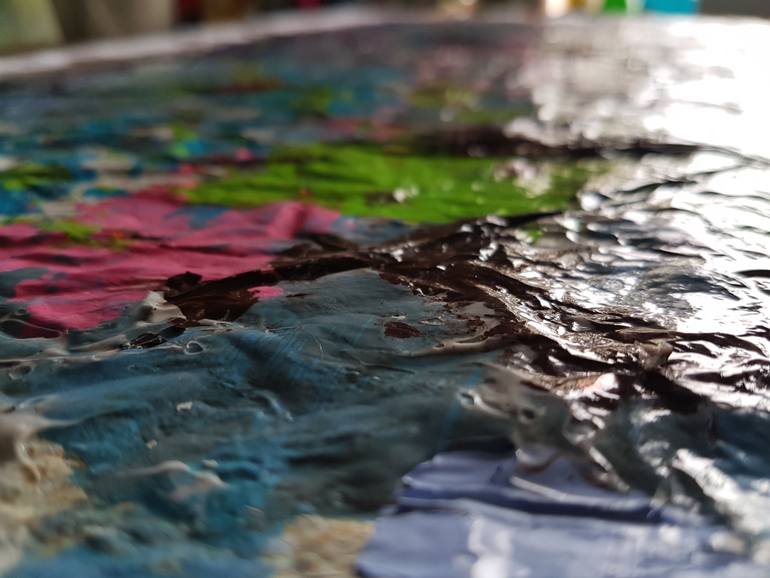 Original Abstract Painting by Alessio Mazzarulli