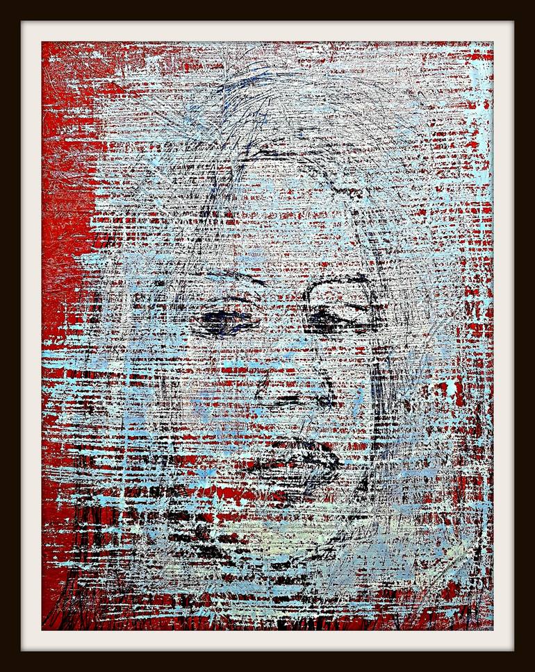 Original Abstract Women Painting by Alessio Mazzarulli