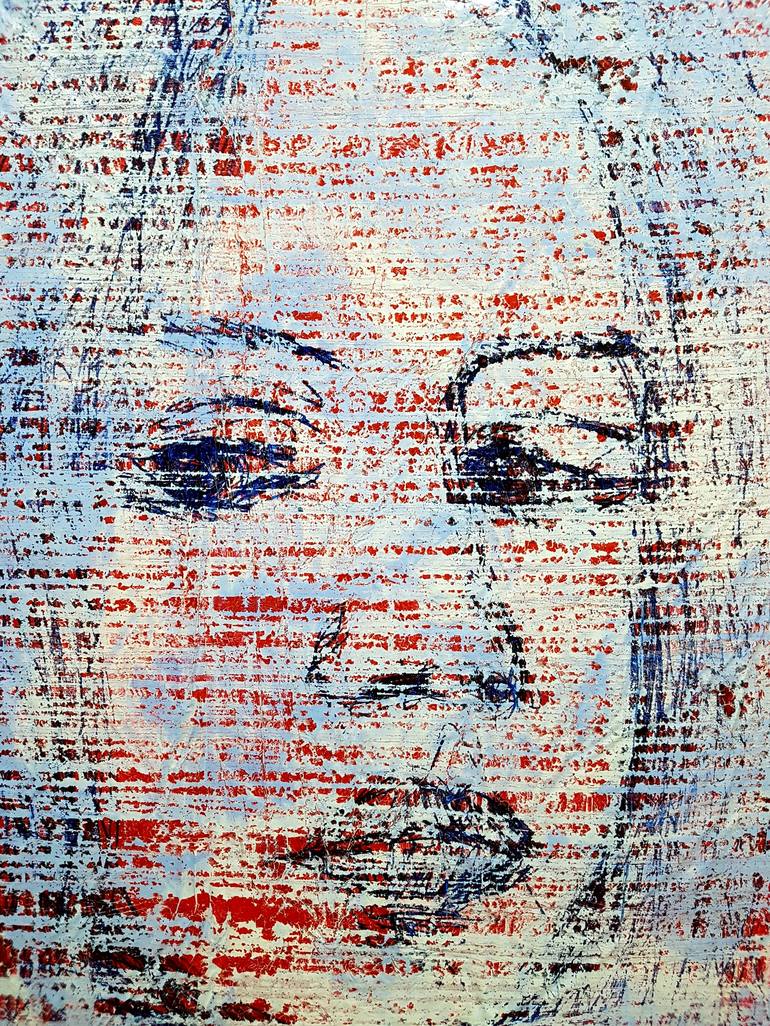 Original Abstract Women Painting by Alessio Mazzarulli