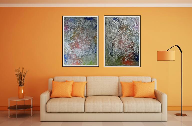 Original Abstract Painting by Alessio Mazzarulli