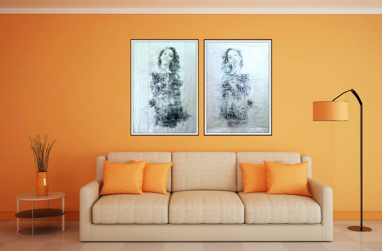 Original Abstract Painting by Alessio Mazzarulli