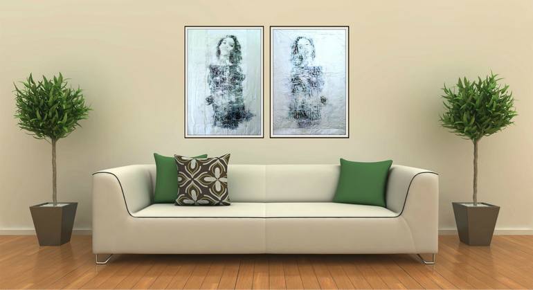 Original Abstract Painting by Alessio Mazzarulli