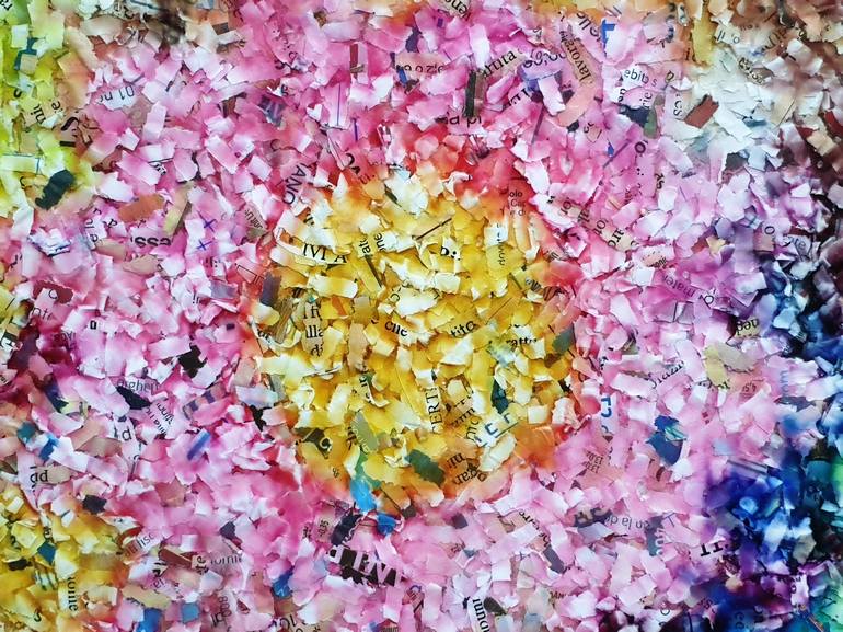 Original Abstract Floral Painting by Alessio Mazzarulli