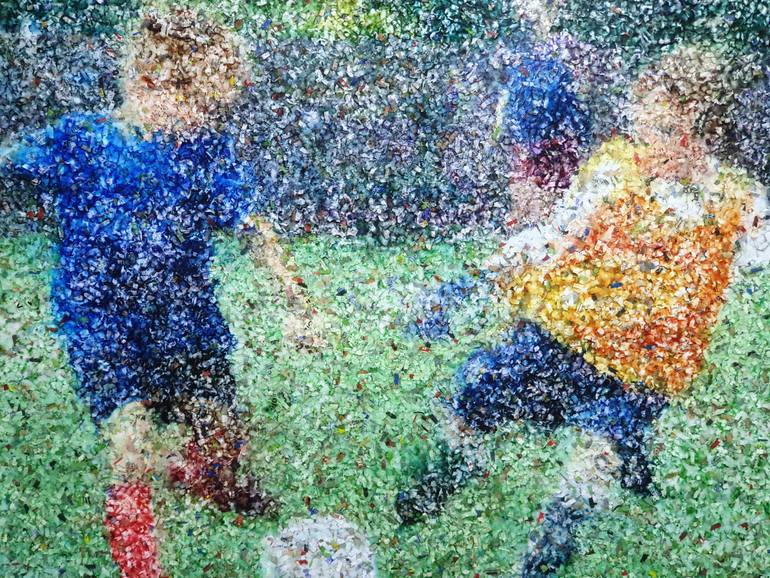 Original Impressionism Sports Painting by Alessio Mazzarulli