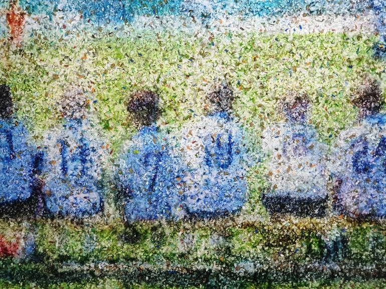 Original Impressionism Sport Painting by Alessio Mazzarulli