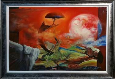 Original Conceptual Landscape Painting by Lucian Soit