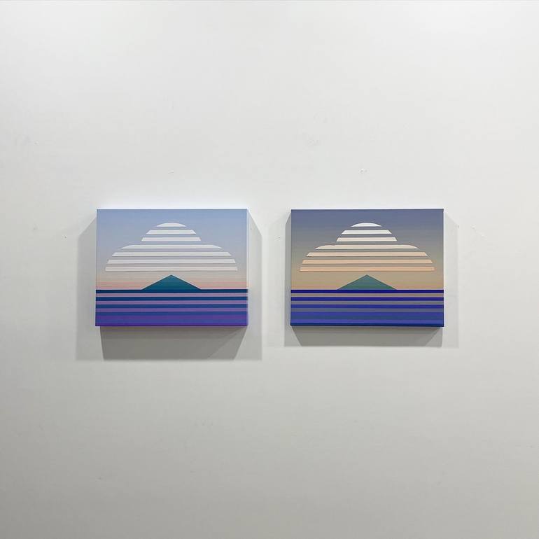 Original Abstract Landscape Painting by Youngjin Jun