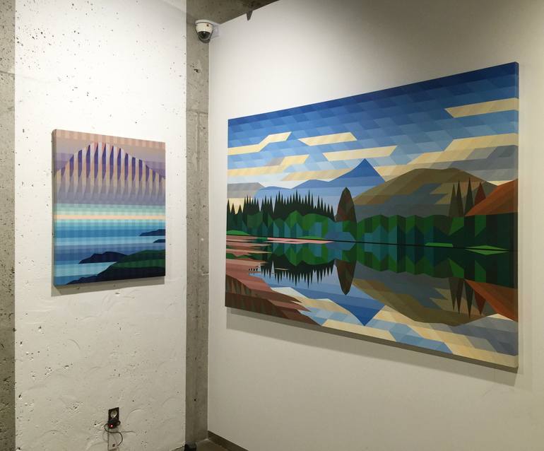 Original Abstract Landscape Painting by Youngjin Jun