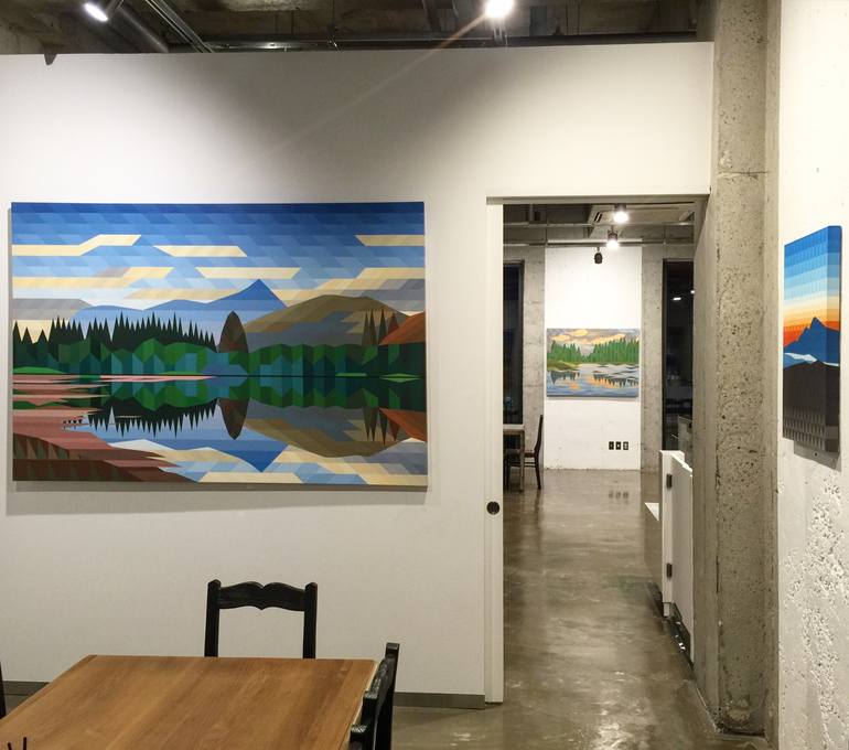 Original Abstract Landscape Painting by Youngjin Jun